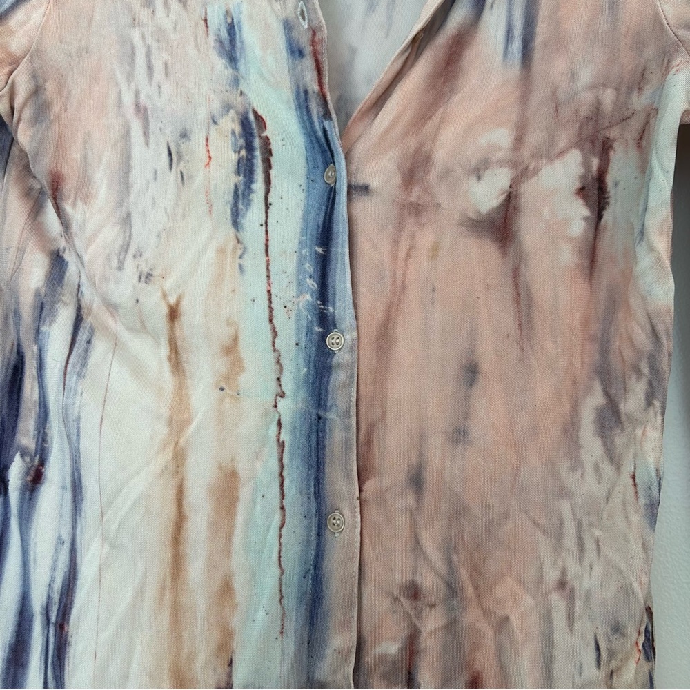 & Other Stories Pale Pink And Blue Button Down Shirt View 4